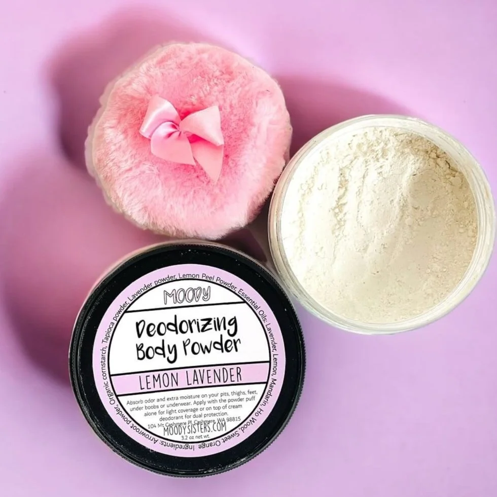 Body powder 2024 puff applicator
